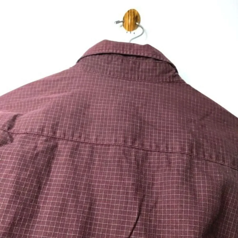 J. Crew Men XL Plaid Check Long Sleeve Cotton Button Down‎ Casual Work Shirt VTG